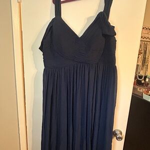 Elegant Navy Blue Evening Dress